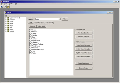 SQL Generator Screenshot